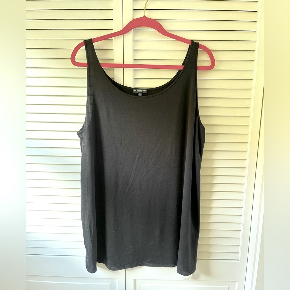 Eileen Fisher Women’s System Lightweight Viscose Jersey Slim Tank Size 1X